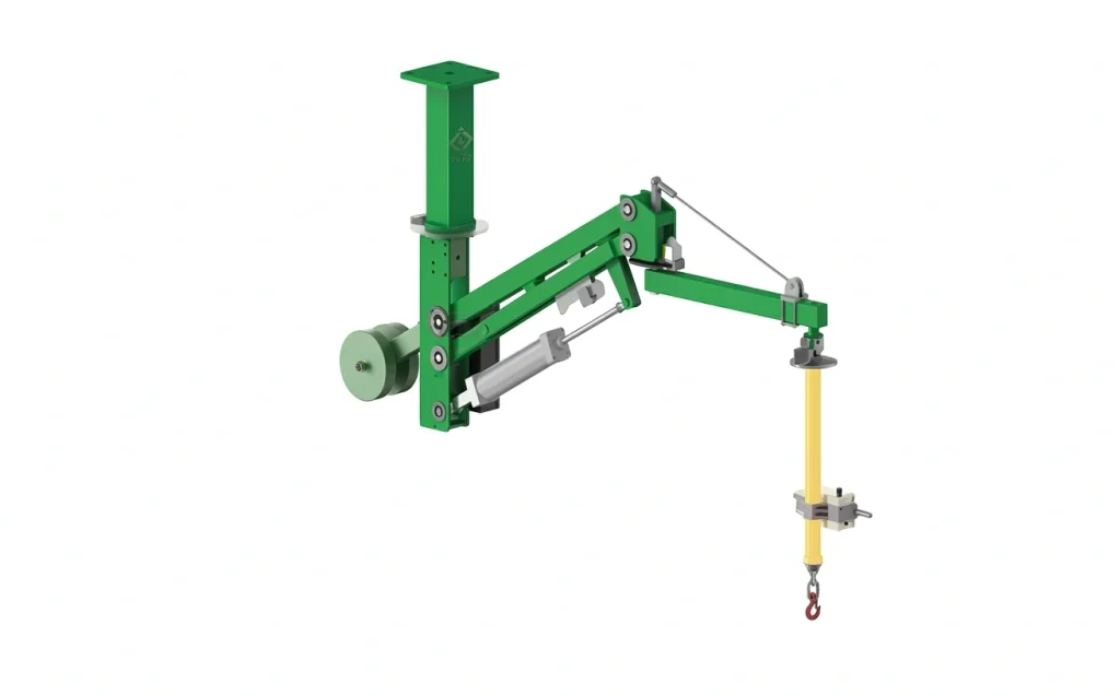 منیپولیتور پنوماتیک PN Compact Overhead Arm Fixed ناب آفرینان برای جابه‌جایی و بالانس بار صنعتی