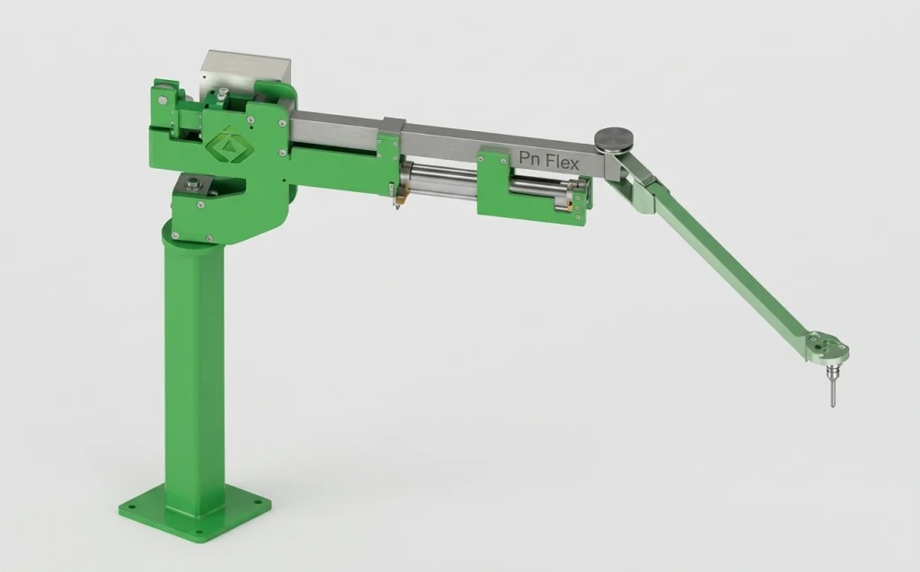 منیپولیتور پنوماتیک PN Flex Column Arm ناب آفرینان با بازوی ستونی برای جابهجایی و بالانس بار صنعتی