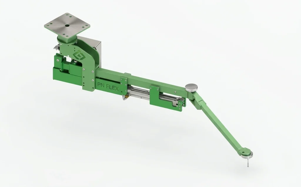 منیپولیتور پنوماتیک PN Flex Overhead Arm ناب آفرینان با بازوی سقفی برای جابهجایی و بالانس بار صنعتی